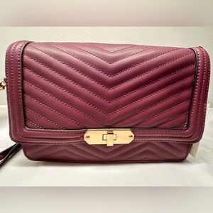 A.New.Day Plumb Quilted Crossbody Purse